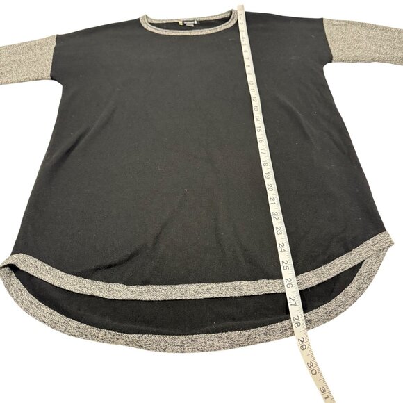 Smartwool Shadow Pine Colorblock Crew Sweater Black Gray Size M - Picture 7 of 7